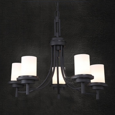 2015 american nostalgic iron pendant light black led pendant light with 3w led bulb frosted glass lampshade model 8087 [american-style-7758]