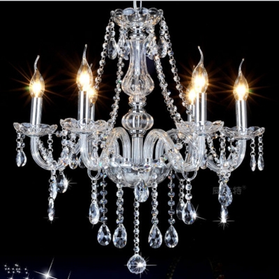 2015 classic modern simple led k9 crystal plated glass chandelier europe luxury candle chandelier mq1287 [european-style-7731]