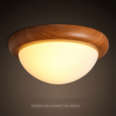 2016 japaneses style modern simple passage study room solid wood frosted glass ceiling light with 3w led original bulb