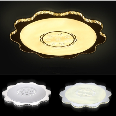 2016 speical flower lustre de cristal acrylic led ceiling light modern fashion stepless dimming ceiling light