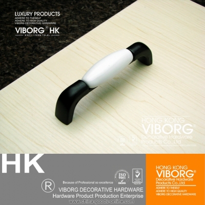 (4 pieces/lot) 96mm viborg zinc alloy + ceramic drawer handles & cabinet handles &drawer pulls & cabinet pulls, t-811-s