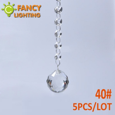 5pcs/lot k9 crystal 40mm crystal chandelier ball glass crystal for wedding/party decoration vidrio cristal