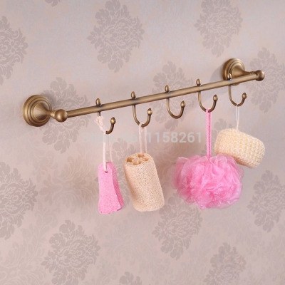 antique bathroom brass clothes hook row hook robe hook door after the coat hooks bathroom accessories hj-1216f