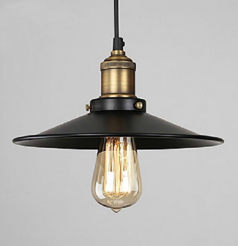 dia 22cm copper e27 base black light + 110v or 220v edison bulb coffee bar lighting vintage lamps pendant lights