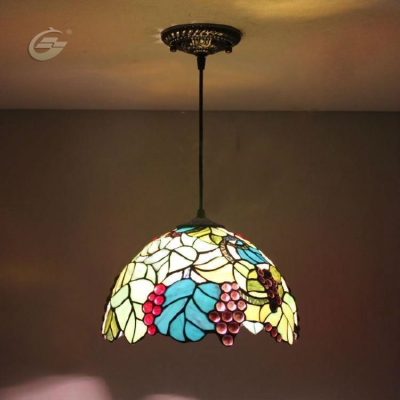 european style 30cm colored glass grapes series pendant lighting restaurant lights ysl1007 [glass-lamp-1255]