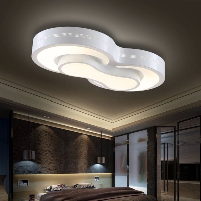 fashion flower lampshade ceiling lights 85-265v led living room bedroom lamp fixture luminaire luminaria teto