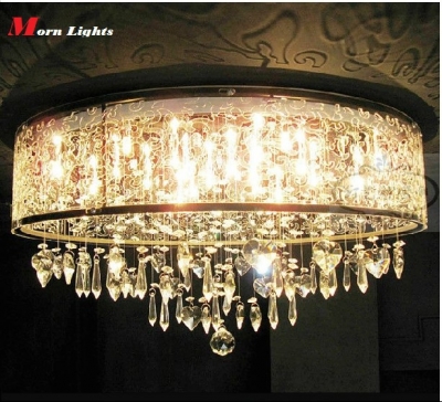 luxury crystal ceiling lights fashion lighting living room ceiling crystal lamp surface mounted master bedroom room decoration [crystal-ceiling-lights-2101]