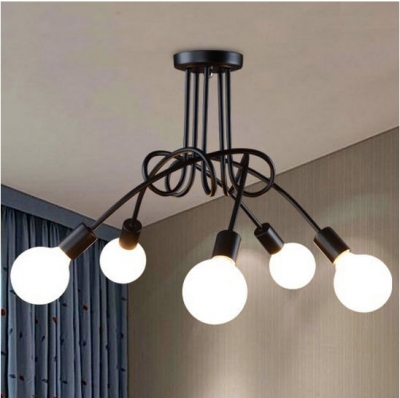 modern contracted fashion design of dining-room children room 5-head ceiling light
