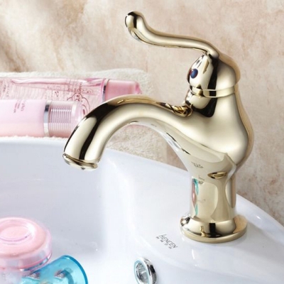 new design gold faucet,gold bathroom faucets,gold finish basin faucets,gold color bathroom sink faucet st-1145