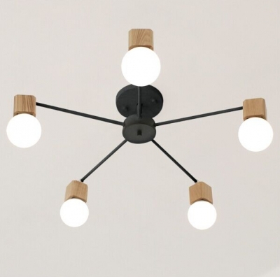 northern europe wood living room ceiling light simple retro bedroom creative fashion wood restaurant ceiling lamp [ceiling-lamp-3911]