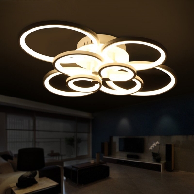 remote control living room bedroom modern led ceiling lights luminarias para sala dimming led ceiling lamp deckenleuchten [modern-ceiling-light-7448]
