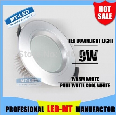 retail 9w high power dimmable led ceiling lamp 900lm led bulb 110-240v led lighting led lights downlight with drive