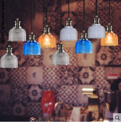 retro edison loft lamp vintage industrial pendant light fixtures with glass lampshade,lampara colgante de techo [loft-pendant-light-6379]