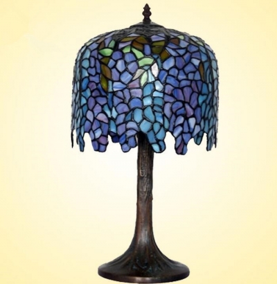 selling 10 inch copper lamp wisteria bedroom bedside table lamps office decoration light,yslc-20, [glass-lamp-1348]