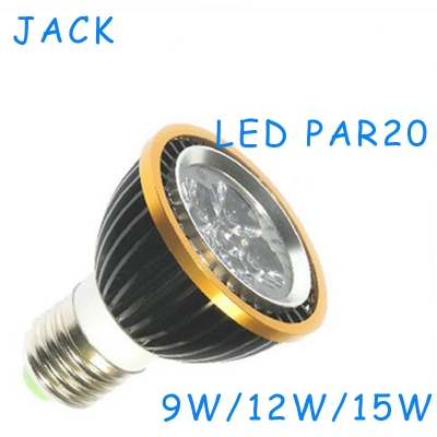x50 high power led par20 lamp dimmable e27 gu10 9w 12w 15w 110-240v spot bulb spotlight par 20 downlight lighting [led-par-20-30-38-light-738]