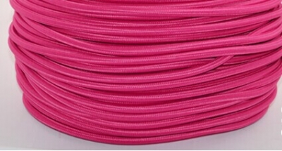 100meters one roll rose 2 core 0.75mm textile electrical wire color braided wire fabric covered electrical power cord wire cable [wholesales-price-of-fabric-wire-8833]
