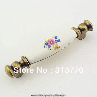 128mm ceramic kitchen cupboard furniture handle [Door knobs|pulls-2353]