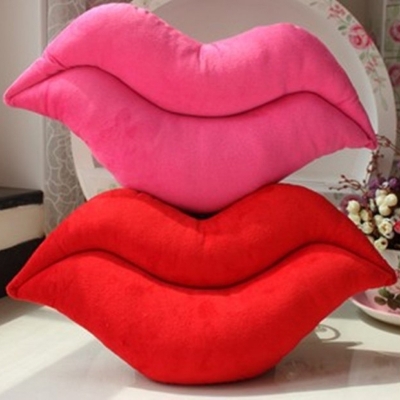 1pcs 52*26cm creative novelty item funny women big mouth shape cushion pink red lip plush toy throw pillow for couch pregnancy [pillow-4057]