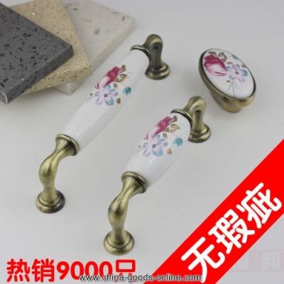 2015 new color ceramic cabinet knobs and handles furniture handles door handle drawer knobs screw kitchen handle [Door knobs|pulls-2296]