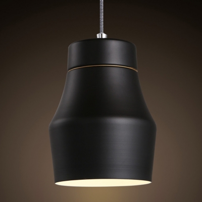 2016 1 head modern simple north european dining room white black led iron pendant light with 3w led bulb