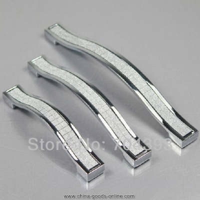 2pcs 128mm zinc alloy sparkling crystal drawer pulls handles bar kitchen cabinets dresser knobs [Door knobs|pulls-1034]