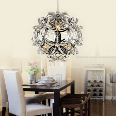 30cm modern k9 crystal led pendant lamp with ball shade, minimalist creative pendant light for bar dining room,5730led