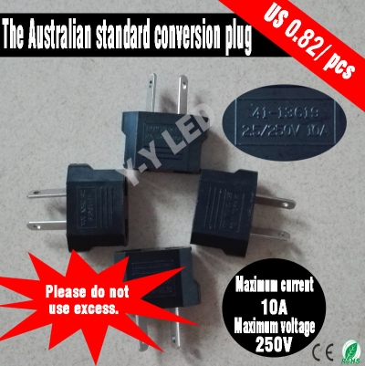 5 pcs/lot australian universal conversion plug, us and eu standard conversion australian standard adapter 2 pin splayfoot plugs [electrical-plugs-amp-sockets-7316]