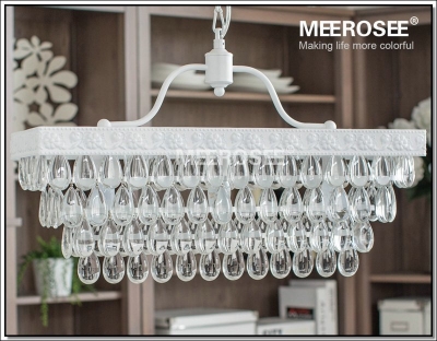 american vintage glass chandelier rectangle light fixture cottage french white suspension lamp hanging light
