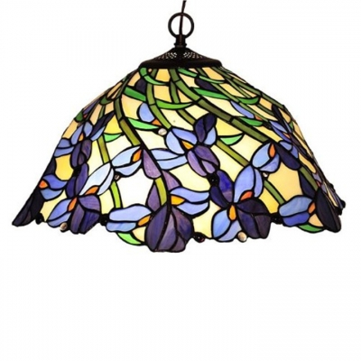 art deco style iris hanging pendant lighting for living room/el decoration lamp, [glass-lamp-1232]