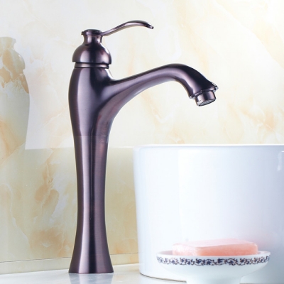 basin faucet torneira waterfall bathroom oil rubbed black bronze deck mounted single handle sink faucets,mixers &taps r103a [oil-rubbed-bathroom-faucet-6653]