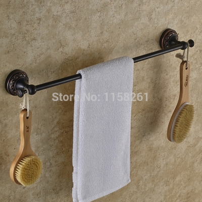black finish single towel bar wall mounted bathroom towel rack bathroom accessories h91324r