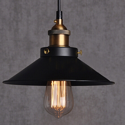 dia 22cm copper e27 base black light 110v or 220v edison bulb coffee bar lighting vintage lamps pendant lights [vintage-pendant-lights-3027]
