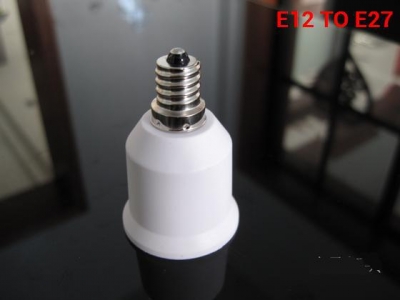 e12 to e27 adapter material fireproof material socket adapter [e10-e11-e12-e14-socket-5356]