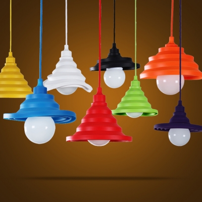 e27 colorful silicone lamp holder pendant light 12 color diy pendant lights +100cm cord+ceiling base [simple-pendant-lights-3158]