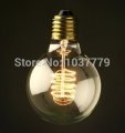 g80 globe d80*l118mm reproduction handmade edison filament bulbs 220v e27 40w