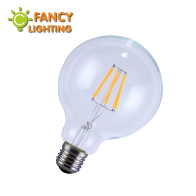 led edison filament light bulb g95 e27 2w 4w 6w 8w 110/220v warm white 360 degree energy saving replace incandescent bulb decor