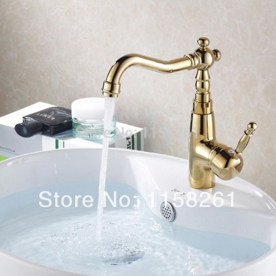 modern gold faucet,gold bathroom faucets,gold finish basin faucets,gold color bathroom sink faucet hj-6719k