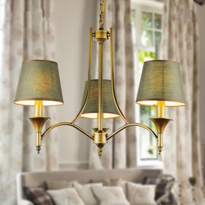 nordic creative modern led chandeliers simple hanging lamp fabric lampshade fixtures for bar home lightings living lampadari