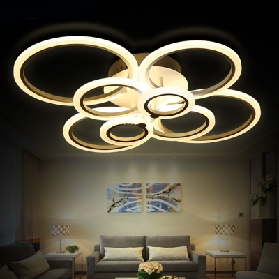 remote control modern led ceiling lights for living room bedroom lamparas de techo dimming led ceiling lights lamp fixtures [modern-ceiling-light-7464]