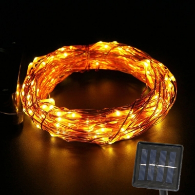 solar led string light 10 m 100leds waterproof copper wire fairy string for outdoor,gardens,homes,wedding,holiday decoration [led-string-5921]