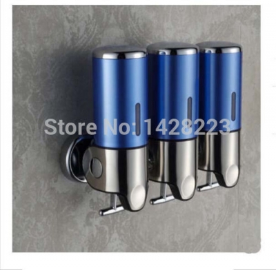 whole and retail new wall mounted bathroom stainless steel 3 bottles soap dispenser 1500ml [soap-dispenser-7859]