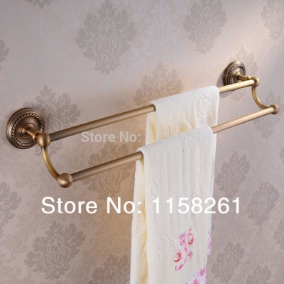 (24",60cm) double towel bar antique bronze finishing/towel holder,towel rack,bathroom accessories hj-1311f