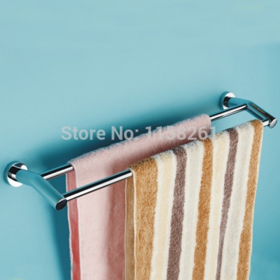 (24",60cm) double towel bar chrome finish/towel holder,towel rack,bathroom accessories/bathroom products 9748