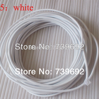 (2m/lot) ( 2*0.75mm) white vintage twisted electrical wire copper wire lamps pendant light electrical braided wire [electrical-wire-4417]