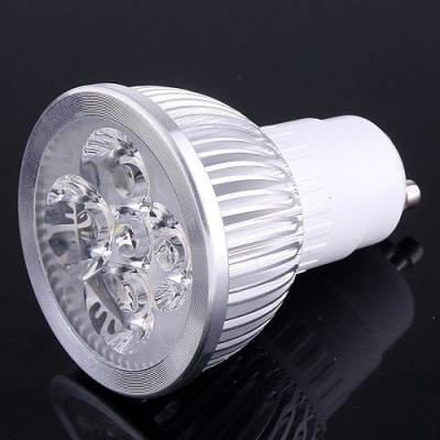 5pcs/lot led spotlight gu10 ac85-265v 4w 320lm warm white/whire led lamp spot light