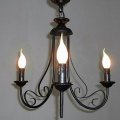 90v-220v 1light black wrount iron led chandelier lamps home lighting chandeliers for dinnig living room