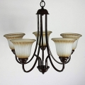 90v-220v rustic archaized led chandelier with 5 lamps home chandeliers of dinnig living room lustre