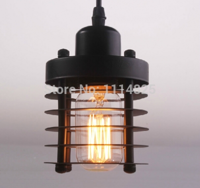 black iron pendant light lamp for living room bedroom romantic vintage pendant light ac 90-260v
