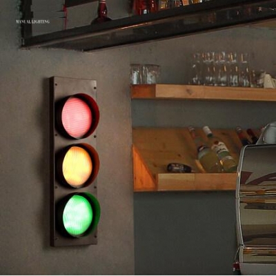 creative traffic lights modern led wall lamp vintage wall lights fixtures for dining room beside lighting lamparas de pared