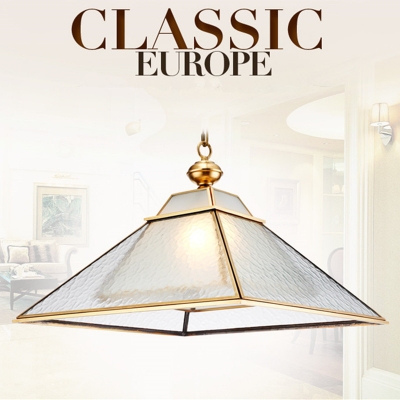 dia45cm water wave patterned glass shades copper led wall lamp with double lamp shades [european-style-7926]